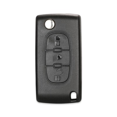 Citroen 3Btn Key Shell (With Battery Holder) - Citroen