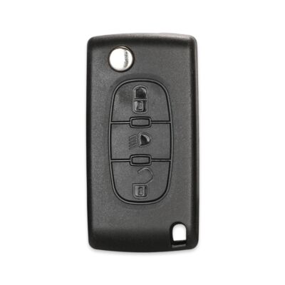 Citroen 3Btn Key Shell (With Battery Holder) - 1