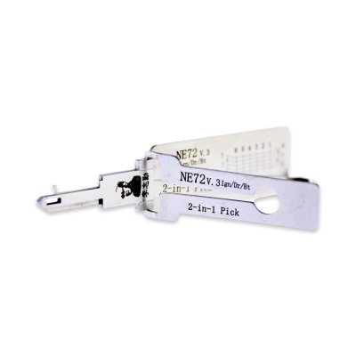 Original Lishi NE72 V.3 2in1 Decoder & Pick Tool Peugeot Citroen Ren - Lishi