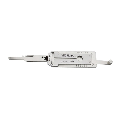 Original Lishi Yamaha Motorcycle 2in1 Decoder and Pick YH35R+MAG - 2