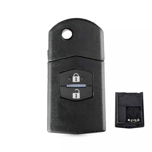 Mazda 2Btn Flip Key Shell Battery Holder Type 1 - 1