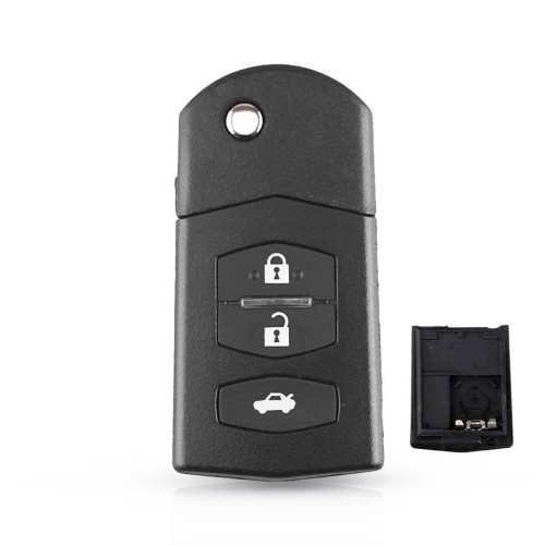 Mazda 3Btn Flip Key Shell Battery Holder Type 1 - 1
