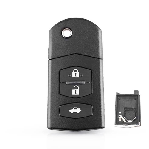 Mazda 3Btn Flip Key Shell Battery Holder Type 2 - 1