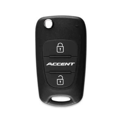 OEM Hyundai Accent Blue 2Btn Flip Remote Key ID46 433MHz 95430-1R110 - 1
