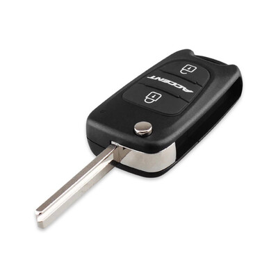 OEM Hyundai Accent Blue 2Btn Flip Remote Key ID46 433MHz 95430-1R110 - 3