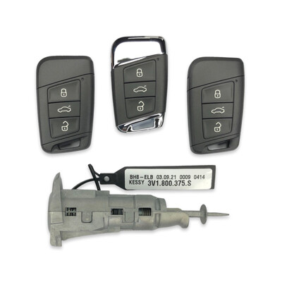 OEM Skoda SuperB 5C 433MHz Lock Set 3V1800375S - Skoda