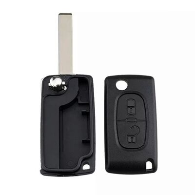 Peugeot 2Btn Flip Key Shell (No Battery Holder) - 2