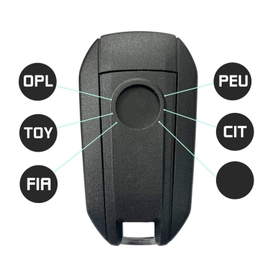 Peugeot Rifter Remote Key 4A AES 433MHz 9848094280 - 2