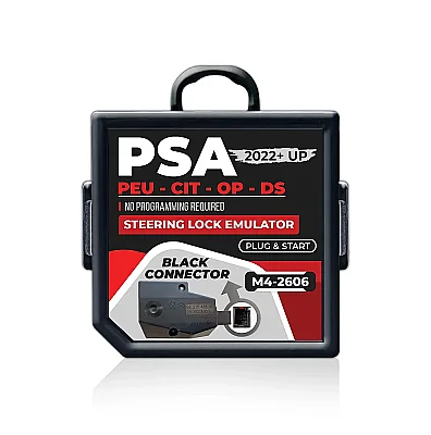PSA Peugeot Citroen Opel 2022 and Up Steering Lock Emulator Simulator (Black Connector) - 3