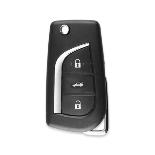 Toyota Corolla 3Btn Flip Key Shell 2018+ 2032 battery - 1