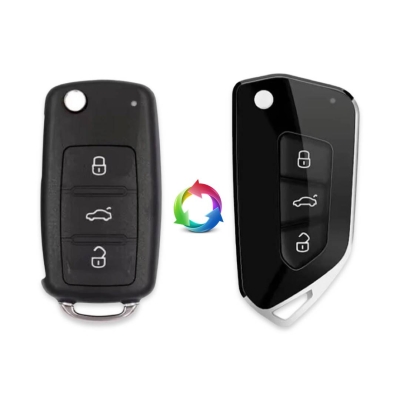 VW UDS 3Btn Modified Flip Key Shell - Volkswagen