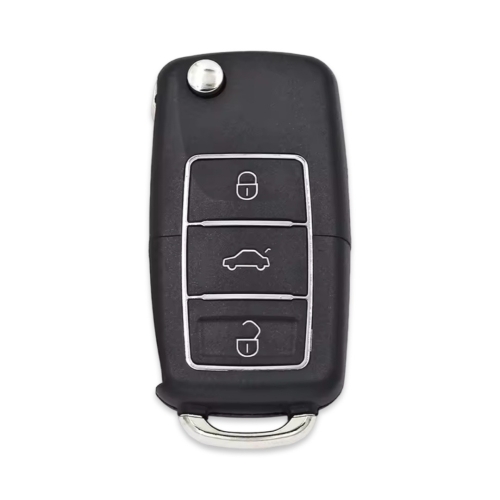 VW Golf Jetta Caddy 3Btn Flip Key Shell - 1
