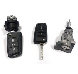 VW Golf Tiguan 5C Keyless Lock Set 434MHz - Volkswagen