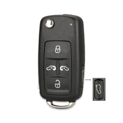 VW Multivan Caravelle 4+1Btn UDS Key Shell Model A - Volkswagen