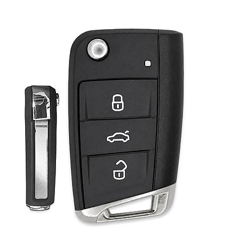 VW Golf Polo 5C Flip Key Shell HU162T - 1