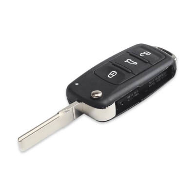 VW UDS 3Btn Flip Remote Key Shell - 2