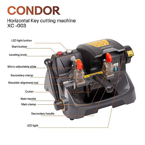  Xhorse Condor XC-003 Mechanical Key Cutting Machine - 7