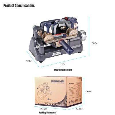 Xhorse Dolphin XP-008 Key Cutting Machine for Special Bit, Double Bit Keys - 5
